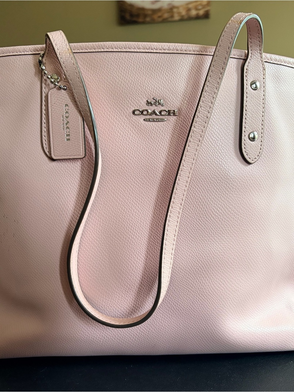 Coach Blush Pink Leather Tote